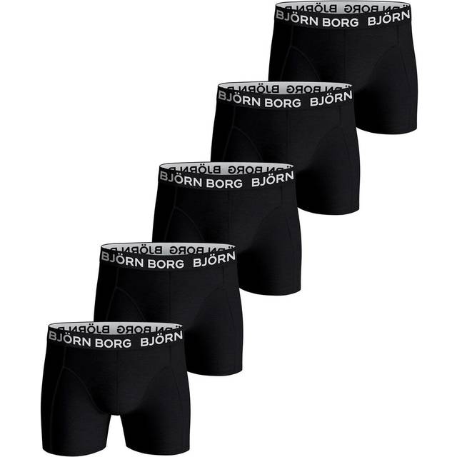 Björn Borg 5-pack Cotton Stretch Boxer 1719 - Black/White - XX-Large * Kampanj *