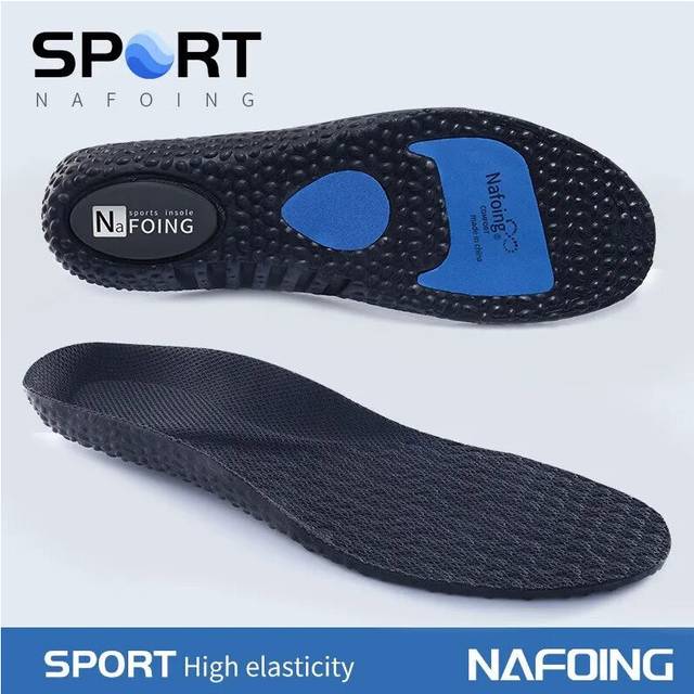 (black, EU39-40(250mm)) Sport Insoles for Shoes Sole Shock Absorption Breathable Cushion