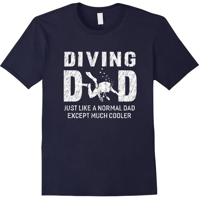 (S) Diving Dad Gifts For Father Scuba Diving Men T-shirt-Father's Day