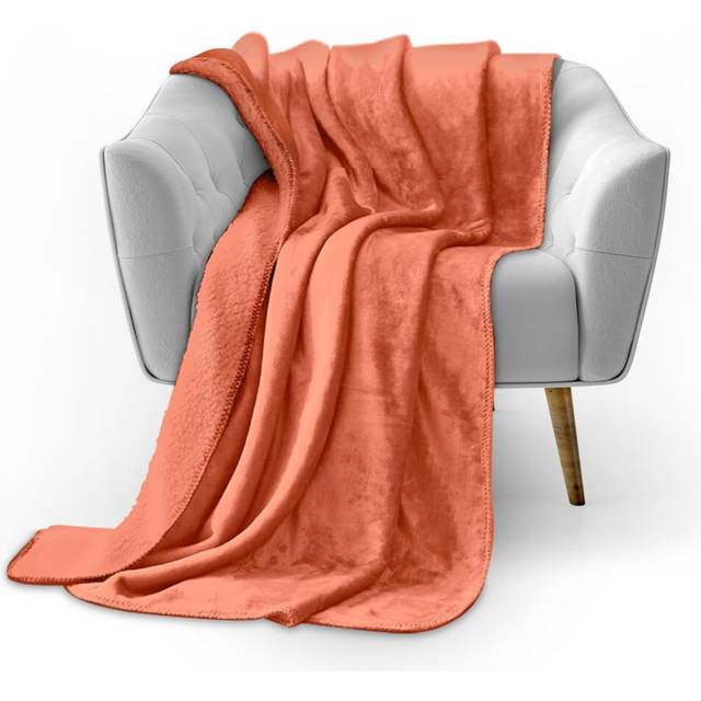 GC GAVENO CAVAILIA Flannel Sherpa Blanket King Size Bed - Soft & Cosy Extra Large Sofa Throw - Warm Thermal Fleece Blankets For Adults