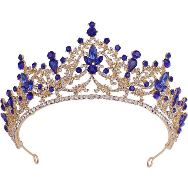 7.2cm Tall Crystal Wedding Queen Princess Prom Tiara Crown 5 Colors For Women