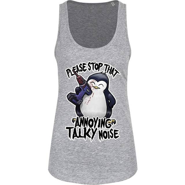 Psycho Penguin Ladies/Womens That Annoying Talky Noise Floaty Tank