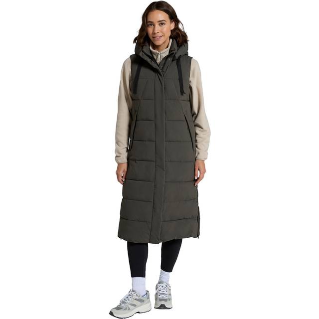 Animal Womens/Ladies Comfort Zone Longline Vest 10 UK dark khaki