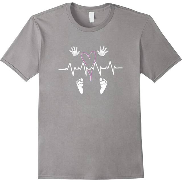 (XL) Nurse Appreciation Gifts- Handprint Footprint NICU Nurse Tee-Father's Day