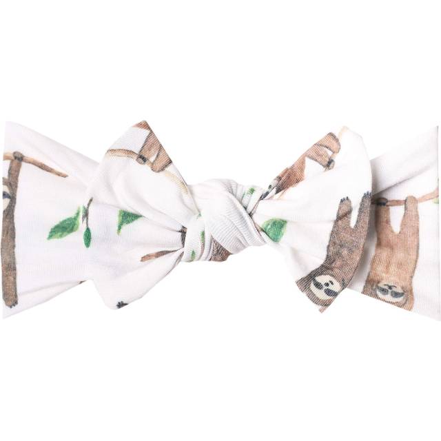 Copper Pearl Baby Stretchy Soft Knit Headband Bow Noah