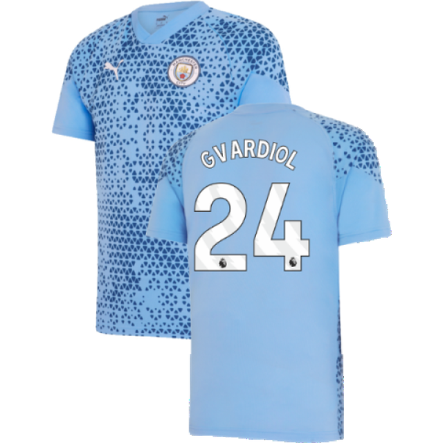 '23-'24 Man City Training Jersey (Light Blue) (Gvardiol 24) Men's Polyester Manchester City Made By: Puma