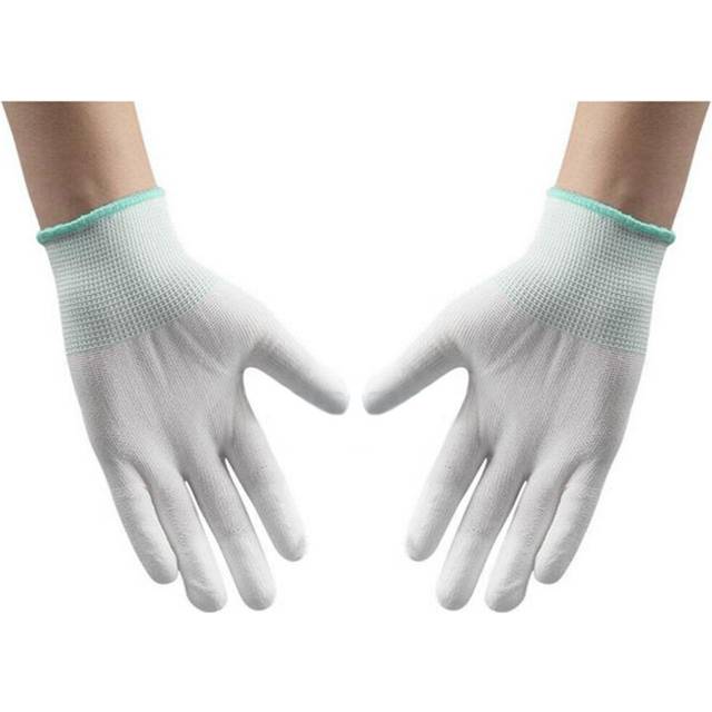 pair Work Protection Nyron PU Glue Gloves Anti-static