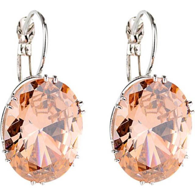 (Champagne) Zirconia Earrings Cubic Party Jewelry Huggie Fashion Gift