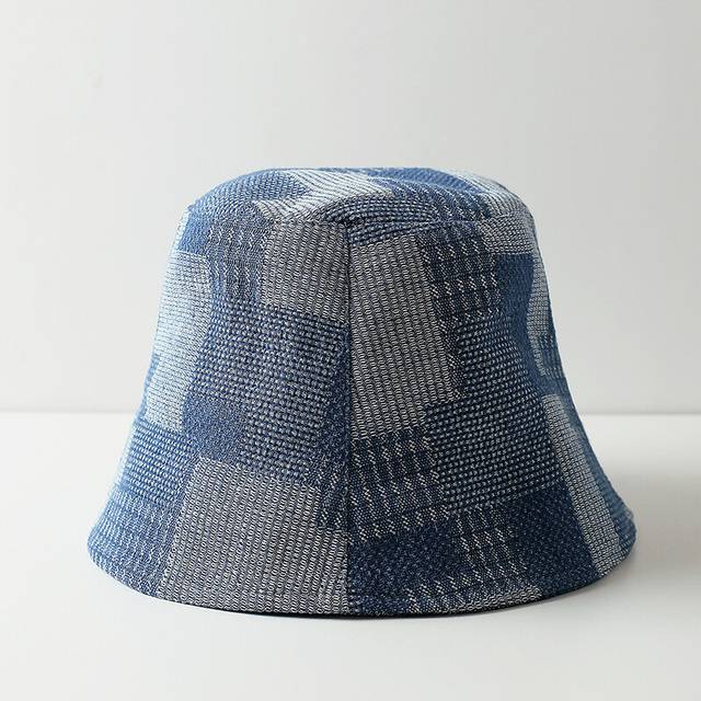 (Denim Blue) Denim Youthful Allseason Bucket Hat Womens Trendy Street Style Sunshade Cap