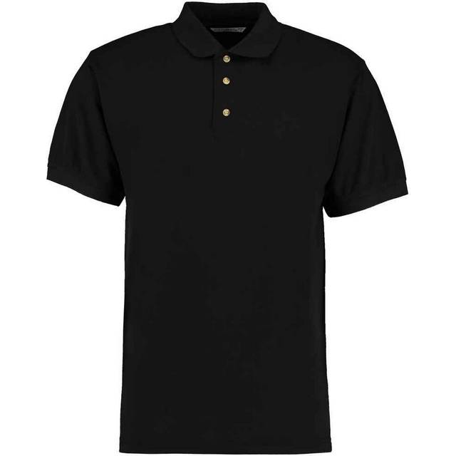 (3XL, Black) Kustom Kit Mens Workwear Heather Polo Shirt