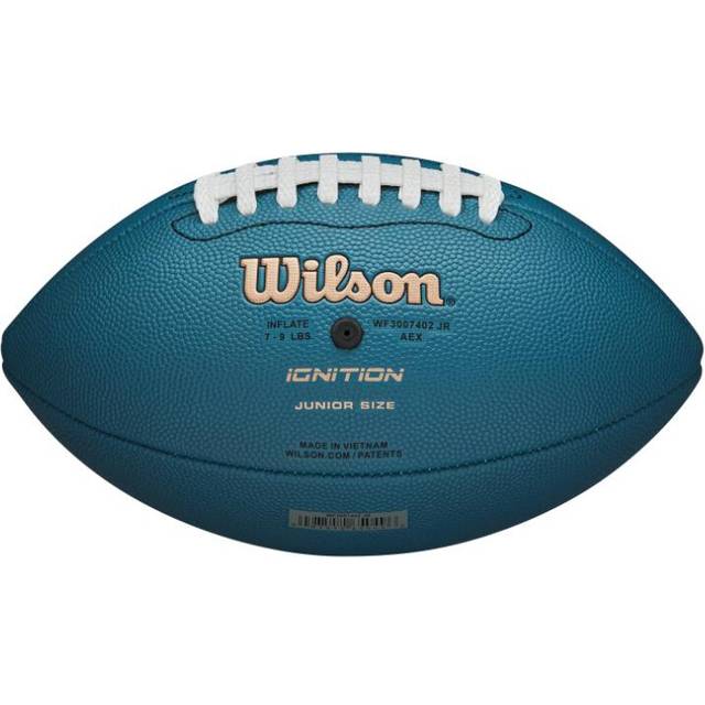 Wilson Ignition NFL Leather American Football Junior blå