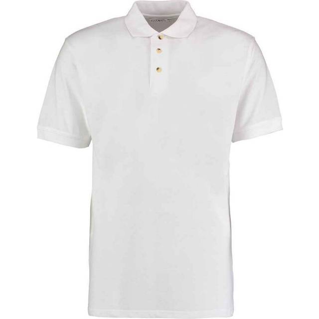 (M, White) Kustom Kit Mens Workwear Heather Polo Shirt