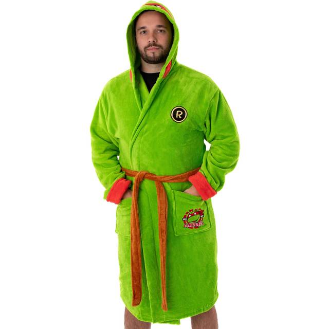 (Large) Teenage Mutant Ninja Turtles Hooded Bathrobe (Mens Green)