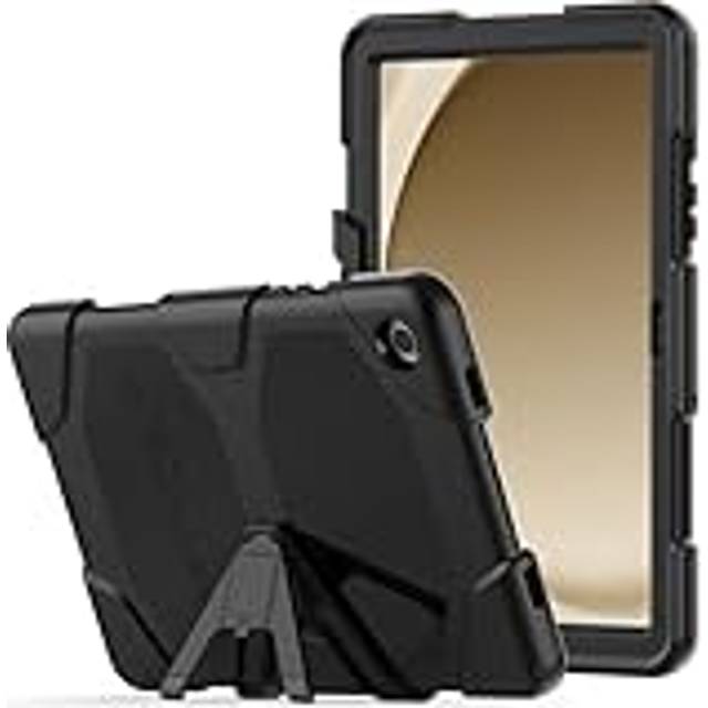 TECHGEAR G-SHOCK-Fodral för Samsung Galaxy Tab A9 Plus 11 Tum 2023 (SM-X210/SM-X215) - Tuff Robust Kraftig Rustning Stötsäker Påverkan Överlevnadsstativ - Barnskolor Byggare Arbetman