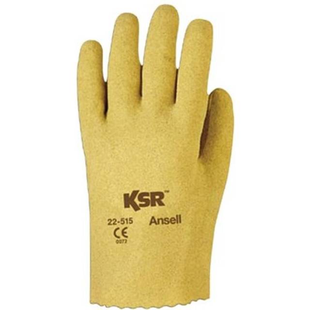 Ansell  Ksr Knit-Lined Vinyl-Coated Gloves - Size 9