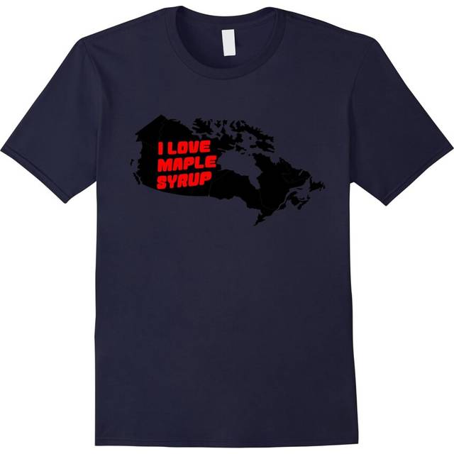 (M) I Love Maple Syrup Canada Political Humor Funny T-Shirt Tee-Father's Day