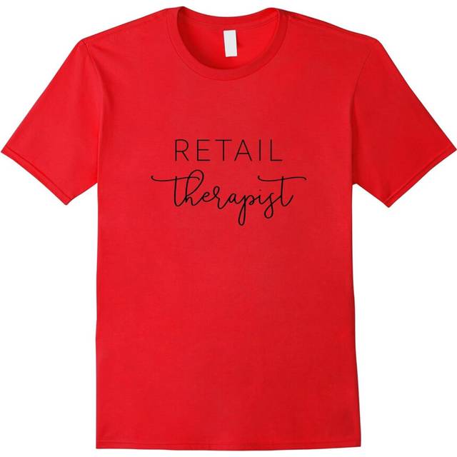 (S) Retail Therapist | Trendy T Shirt for Shopping Lovers-Father's Day