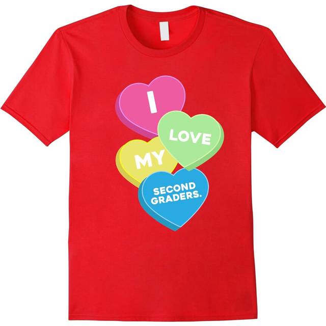 (XL) i love my second graders valentine day great gift t shirt-Father's Day