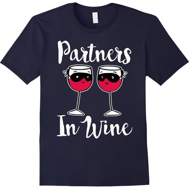 (S) Partners In Wine T Shirt/ BFF Love Funny Humor Drink Tee-Father's Day