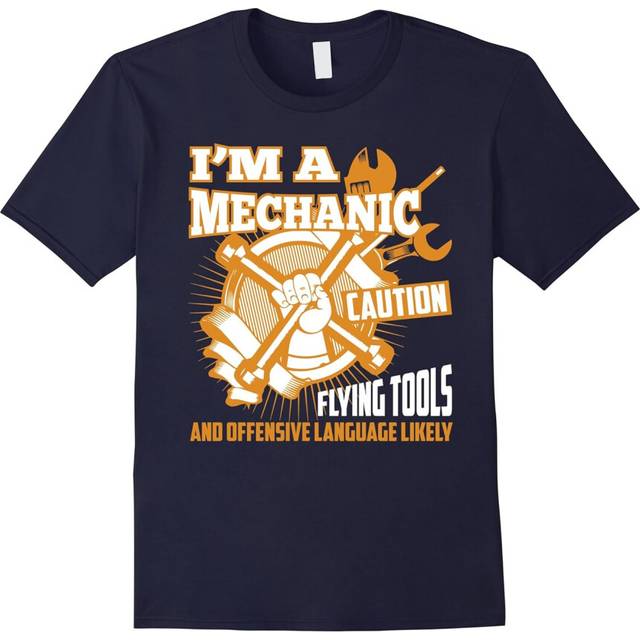 (L) I Am A Mechanic T Shirt Funny Mechanic Gifts For Him Men Tee-Father's Day