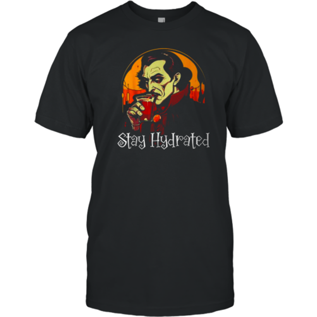 (XL) Dracula Halloween Scary Trick Or Treat Spooky Vampire T-Shirt