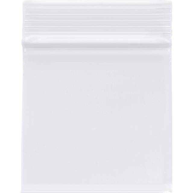 Plymor Heavy Duty Plastic Reclosable Zipper Bags  4 Mil  3 x 3 Pack of 200