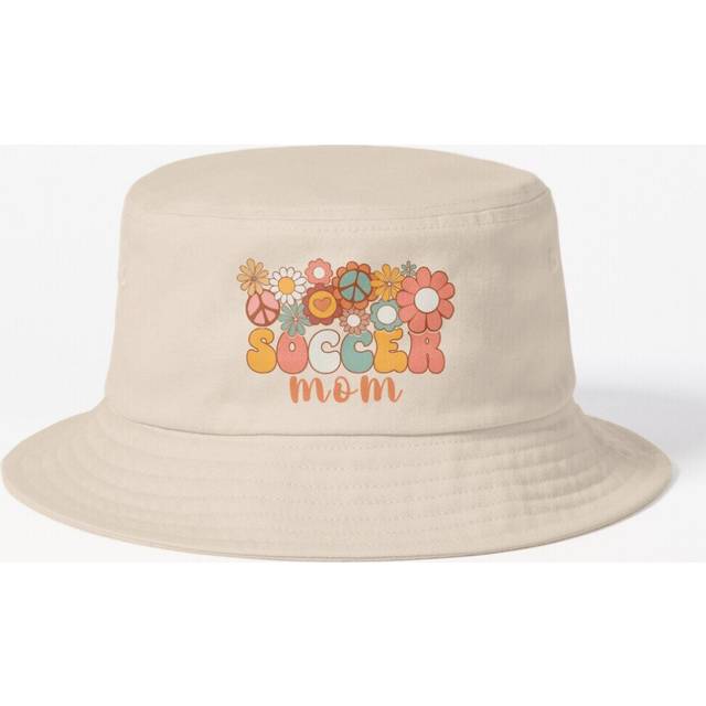 Bucket Hat Retro Flower Soccer Mom Mothers Day Adult in 10 Stylish Colors