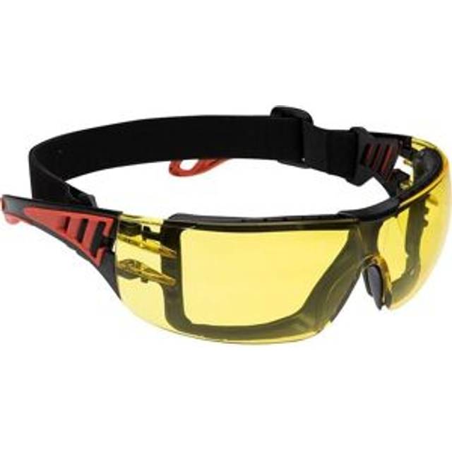 (One Size, Amber) Portwest Tech Look Plus Safety Glasses