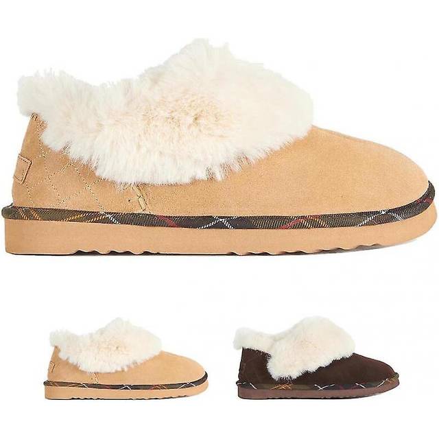 Womens Barbour Nancy Luxurious Comcompatiblet Easy Slip-on Slippers Christmas Gift