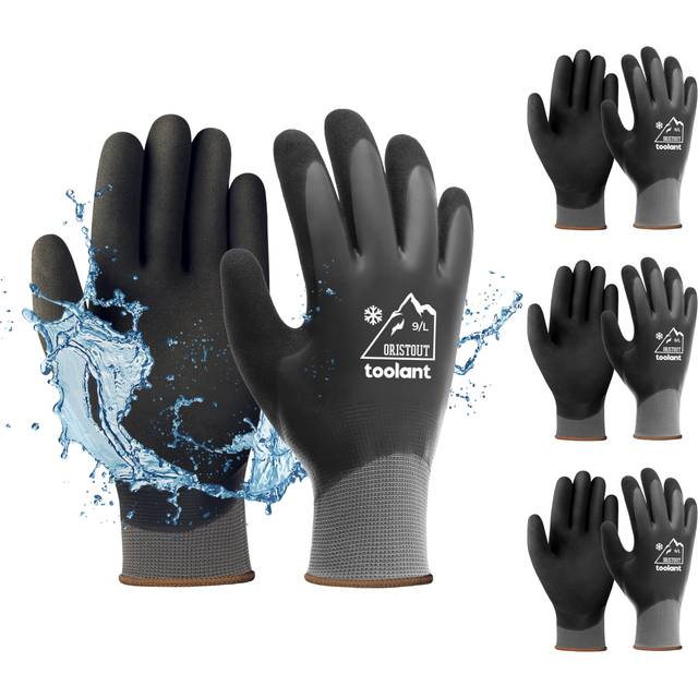 OriStout Winter Work Gloves for Men and Women  Touchscreen  Waterproof Gloves for Working in Freezer  Fishing and Gardening  Thermal Insulated  Super
