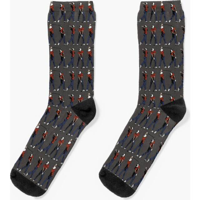 Dress Socks Golf Swing Novelty Fancy Crazy Pattern Crew Casual for Men Women