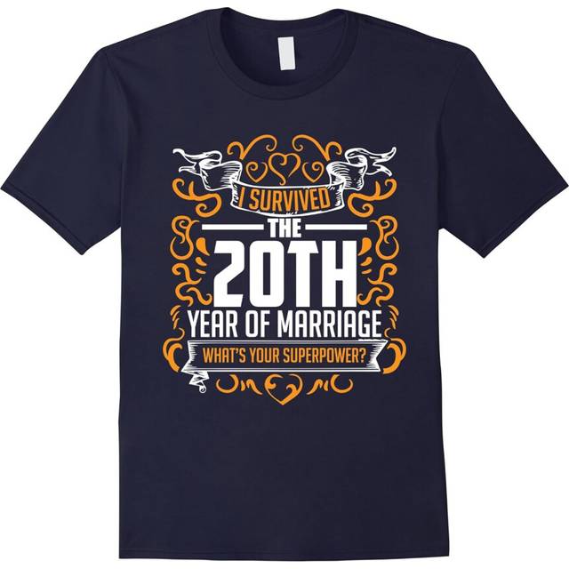 (XL) 20th Wedding Anniversary Gifts 20 Year T Shirt For Her & Him-Father's Day