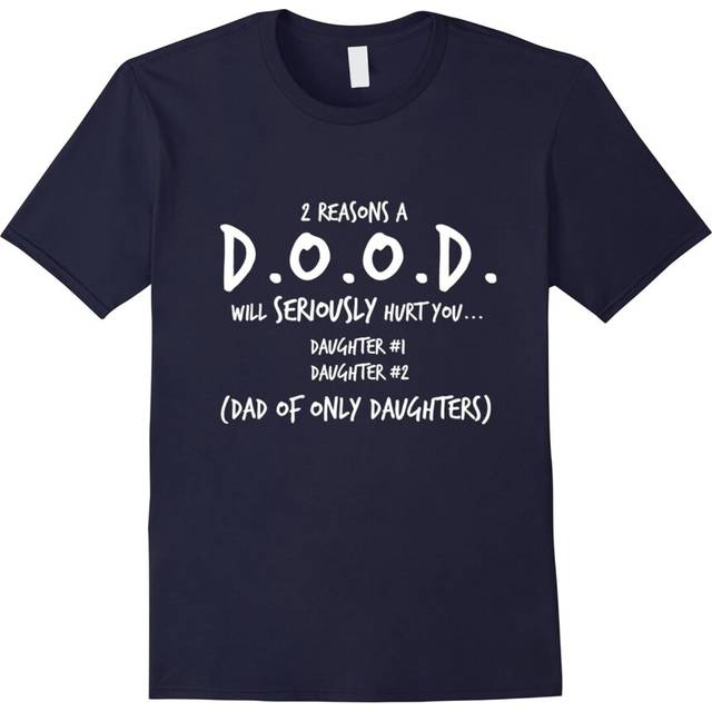 (XXXL) Mens Dad Gifts From Daughter Shirt â 2 Daughters DOOD Tee-Father's Day
