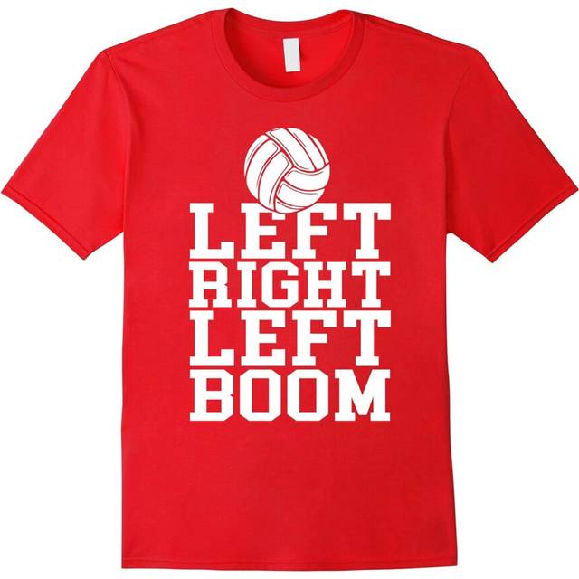 (M) Left Right Left Boom T Shirt â Volleyball Lovers T-Shirt-Father's Day