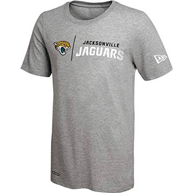 New Era NFL Men's Gametime Dri-Tek Cool Grey Short Sleeve T-Shirt, Jacksonville Jaguars, Medium