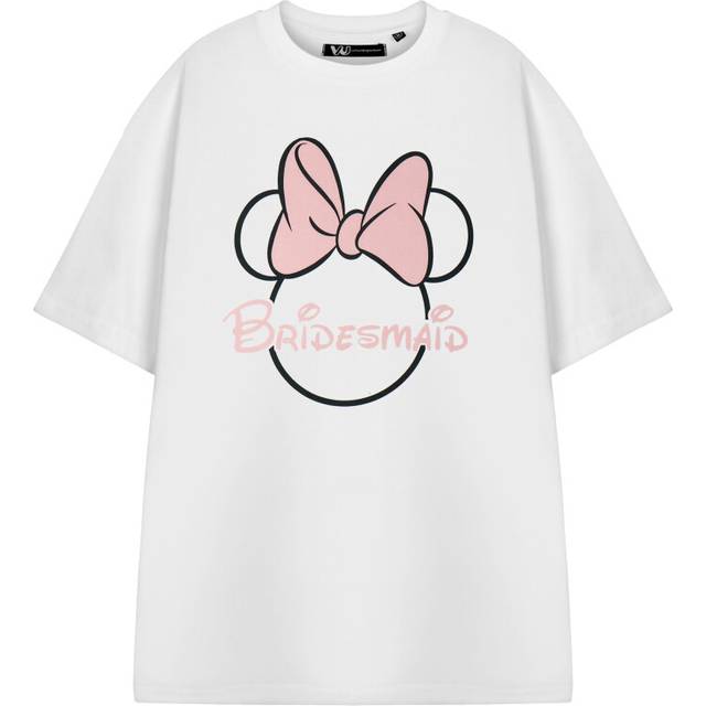 (Medium) Disney Minnie Mouse Short Sleeved T-Shirt (Womens White)