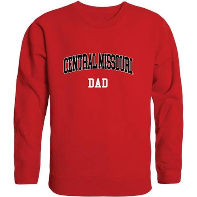 W Republic 562-209-RED-01 Men Central Missouri Mules Dad Crewneck Fleece, Red - Small