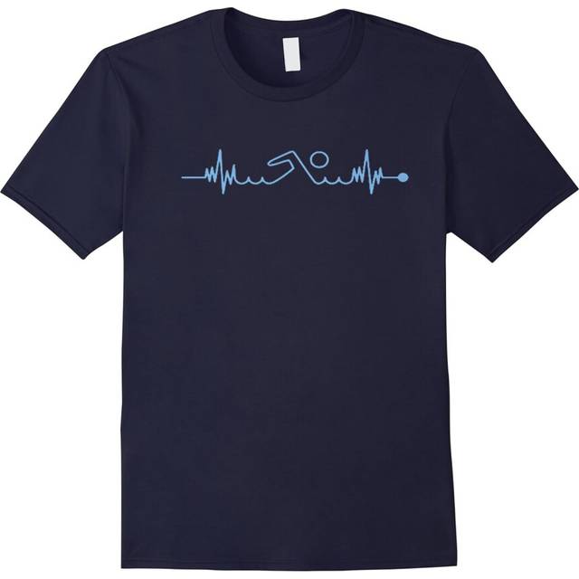 (XXL) Heartbeat Swimming T-Shirt â Best Gifts Shirt For Swimmer-Father's Day