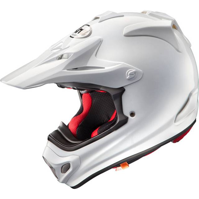 (XL) Arai MX-V Plain Motocross Helmet White