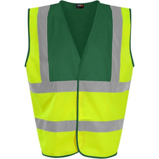 (S, Yellow/Paramedic Green) PRORTX Unisex Adult Waistcoat