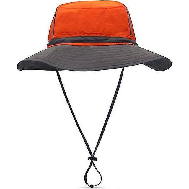 (As show, One size) sun hat men women foldable anti uv bucket hat waterproof
