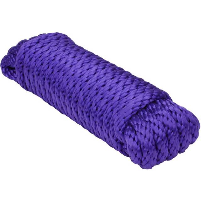 "Extreme Max 3008.0259 Solid Braid MFP Utility Rope - 5/8"""" x 10'  Purp"