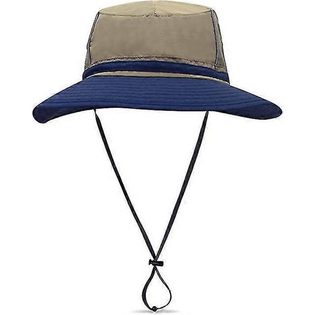 (As show, One size) sun hat men women foldable anti uv outdoor bucket hat waterproof