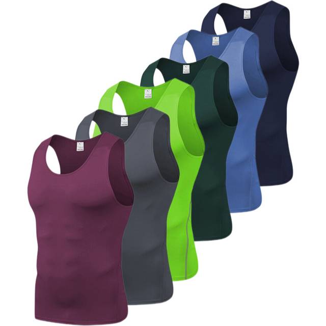 (S, B) Men's 6 Pack Workout Tank Tops Sleeveless Gym Shirts Bodybuilding Fitness Muscle Tee Shirts
