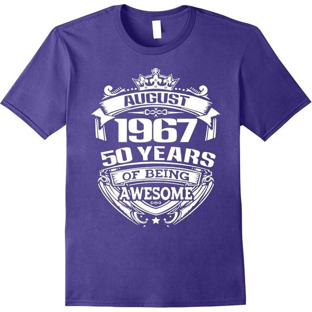 (L) August 1967 â 50th Birthday Gifts Funny Tshirt-Father's Day