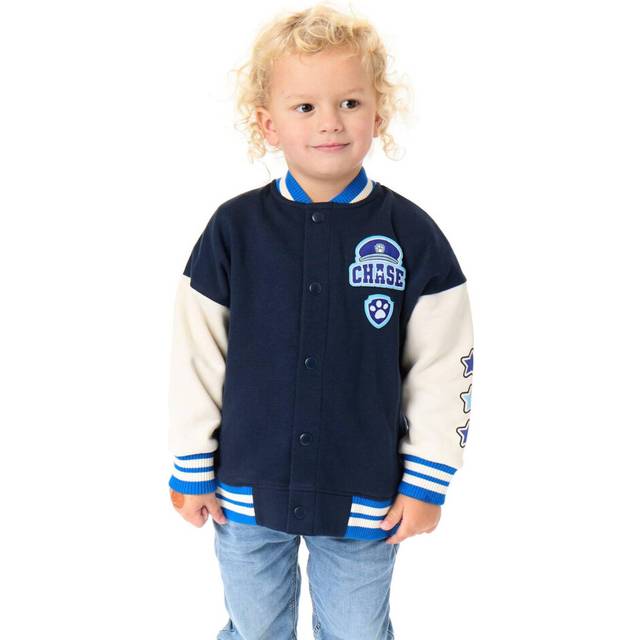 (6-7 Years, Blue/White) Paw Patrol Boys Chase Bomber Jacket