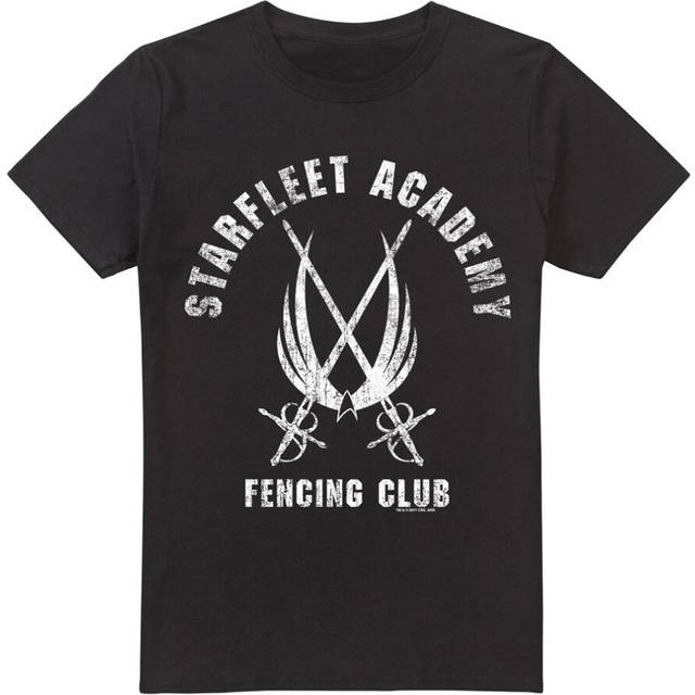 (S, Black) Star Trek Mens Fencing Club T-Shirt
