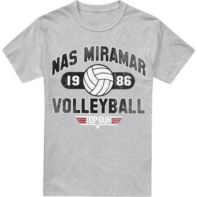 (3XL, Sport Heather) Top Gun Mens Nas Miramar Volleyball T-Shirt