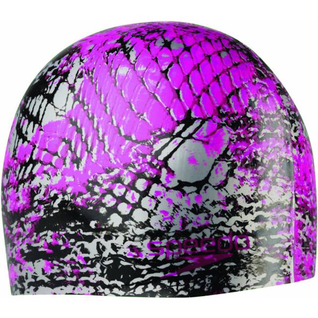 Speedo Silicone 'Net Effect' Swim Cap  Hot Pink