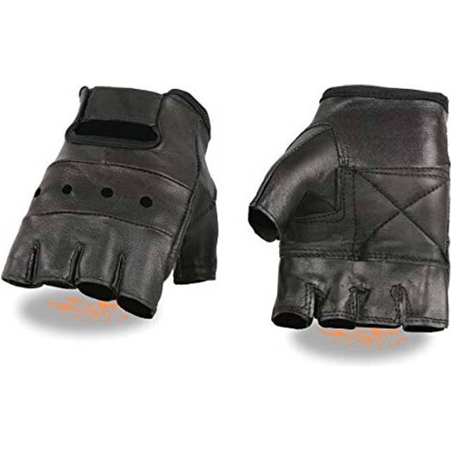 Milwaukee Leather mens Motorcycle glove  Black  Large US